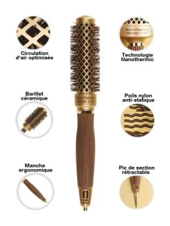 Brosse Nano Thermic Ø 24Olivia Garden