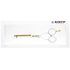 Ciseaux Sculpteur Luxury White & Gold 5.5 Kiepe 2447-5.5